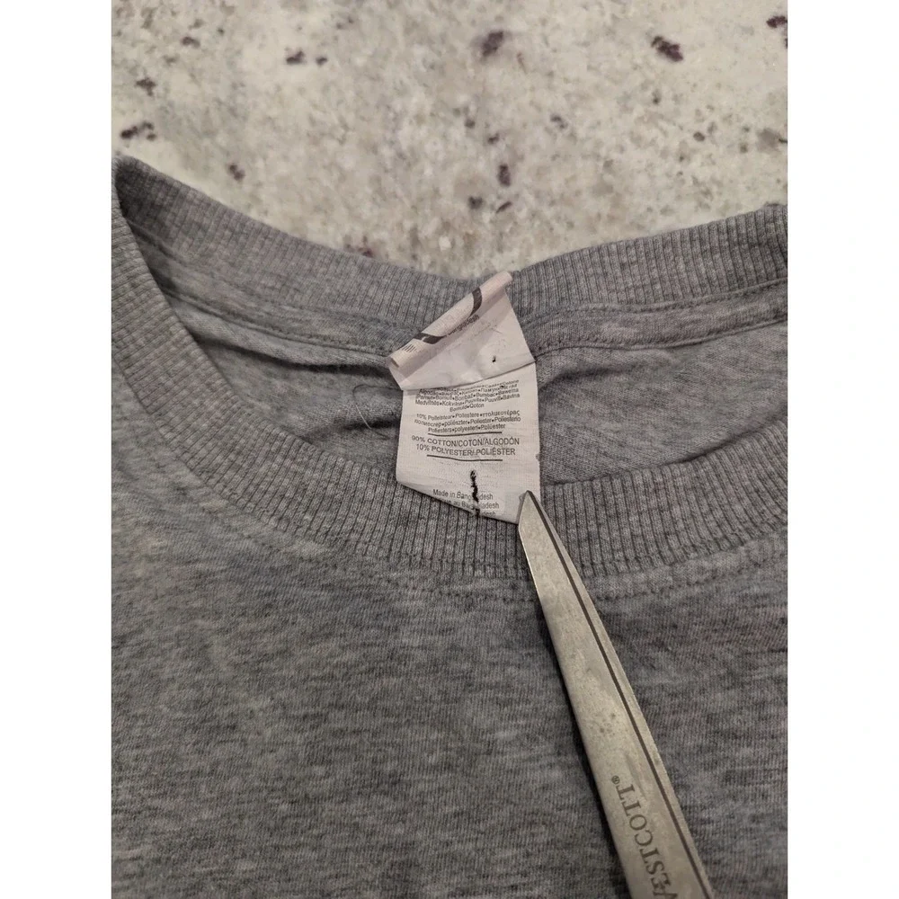 VTG‎ 90s Calvin and Hobbs New York Attitude Gray T-Shirt L Skater Grunge Cartoon